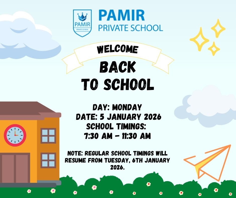 PAMIR Private School added a new photo. - PAMIR Private School