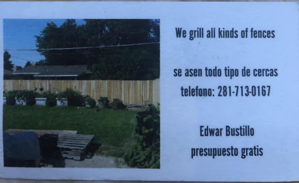 Bustillo Fence | Houston TX