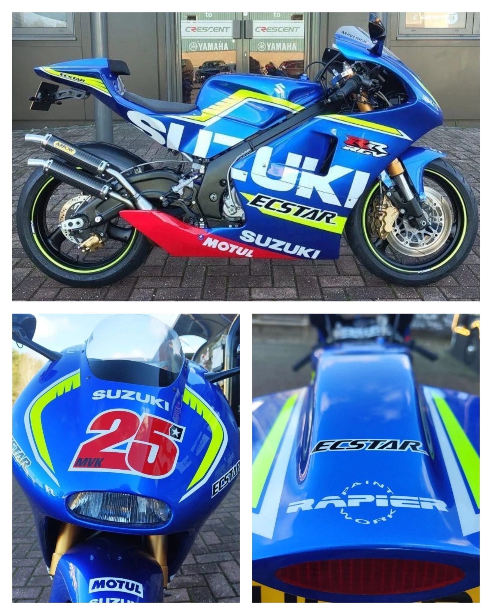 Ad: Highly modified 1991 Suzuki RGV250 in 'Maverick Viñales