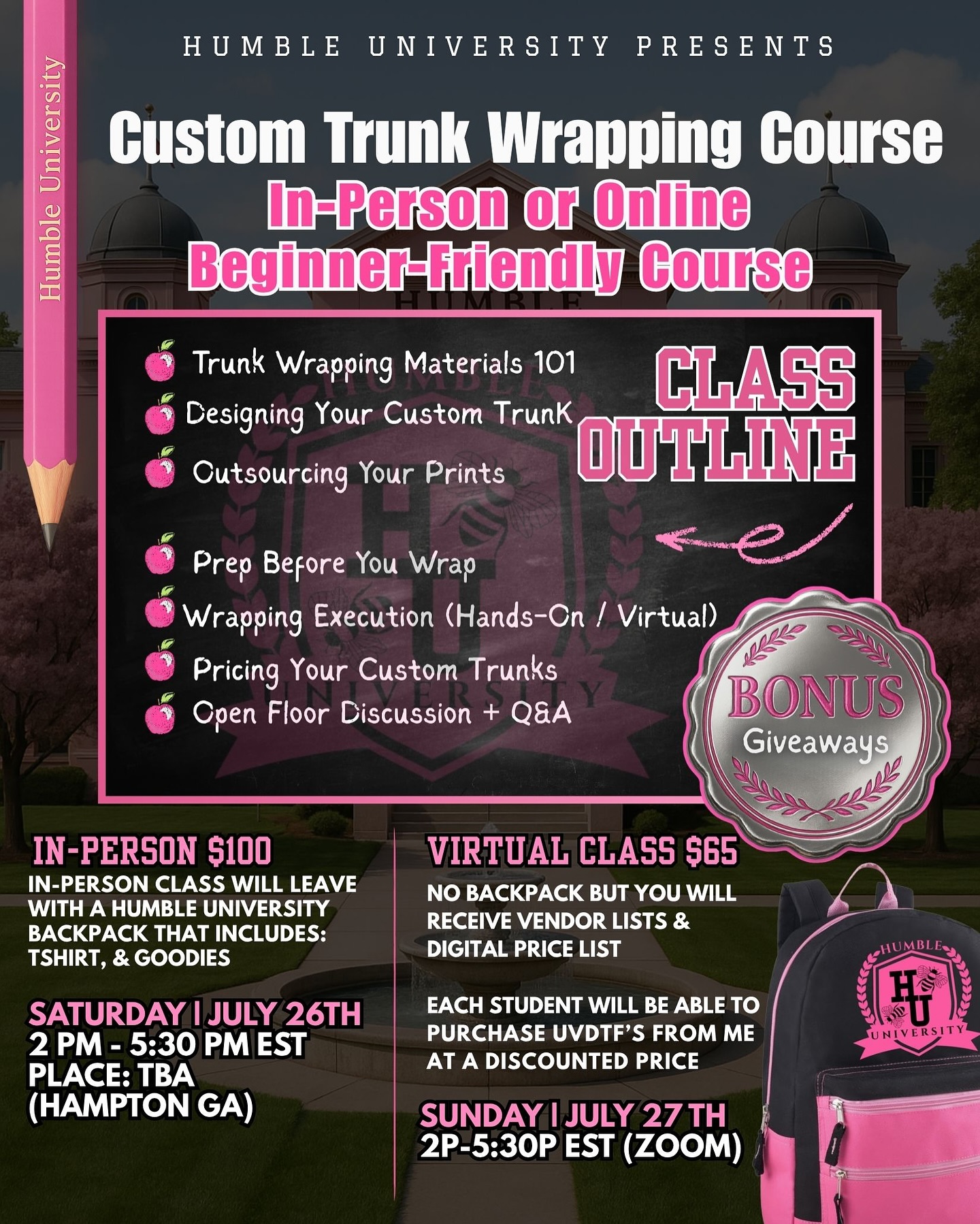 📣 Class Dates Just Dropped! We’re... - Humble Creations | Facebook