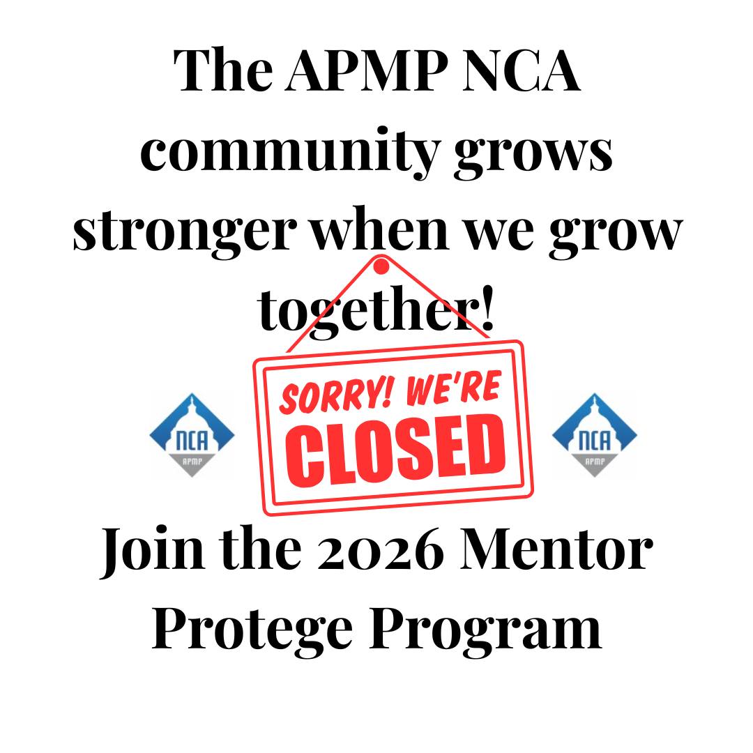 APMP NCA - 🚨 Mentor Protege Program Update 🚨 Thank you for... | Facebook