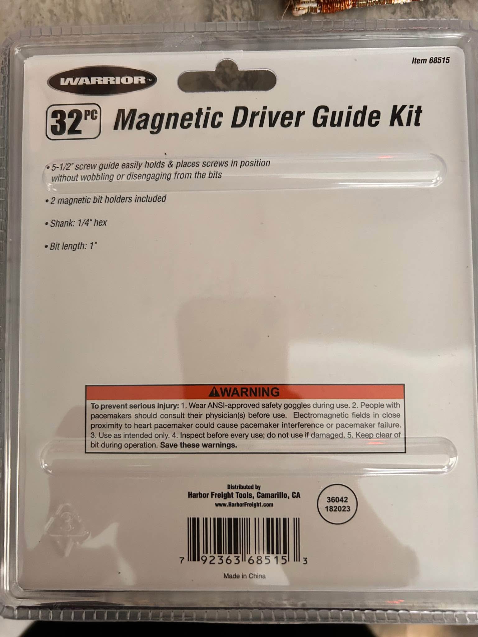32 Piece Warrior Magnetic Driver Guide Kit - Screwdrivers - Euless ...