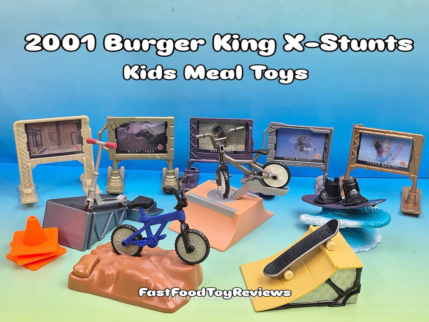2001 Burger King - X-Stunts - Kids Meal Toys #xstunts 