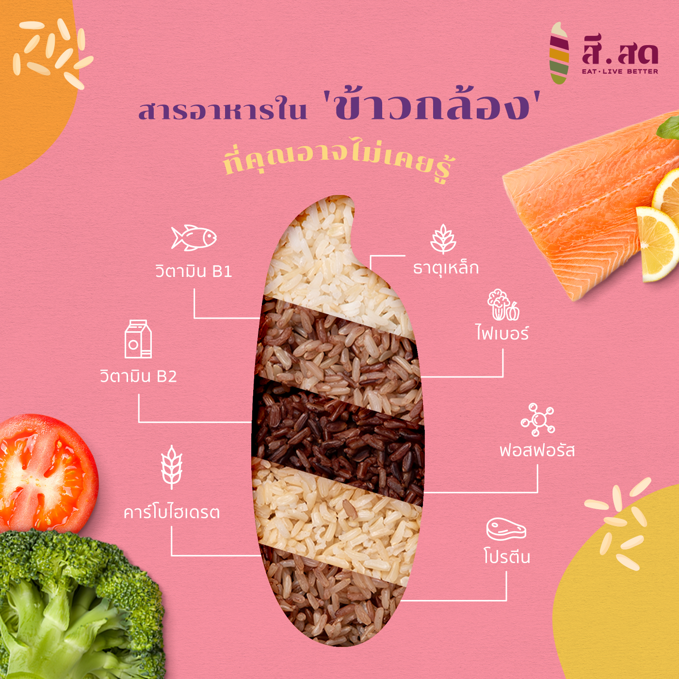สีสด - SISOD - ใคร ๆ ก็มักจะบอกว่า 'ข้าวกล้อง' 🌾... | Facebook