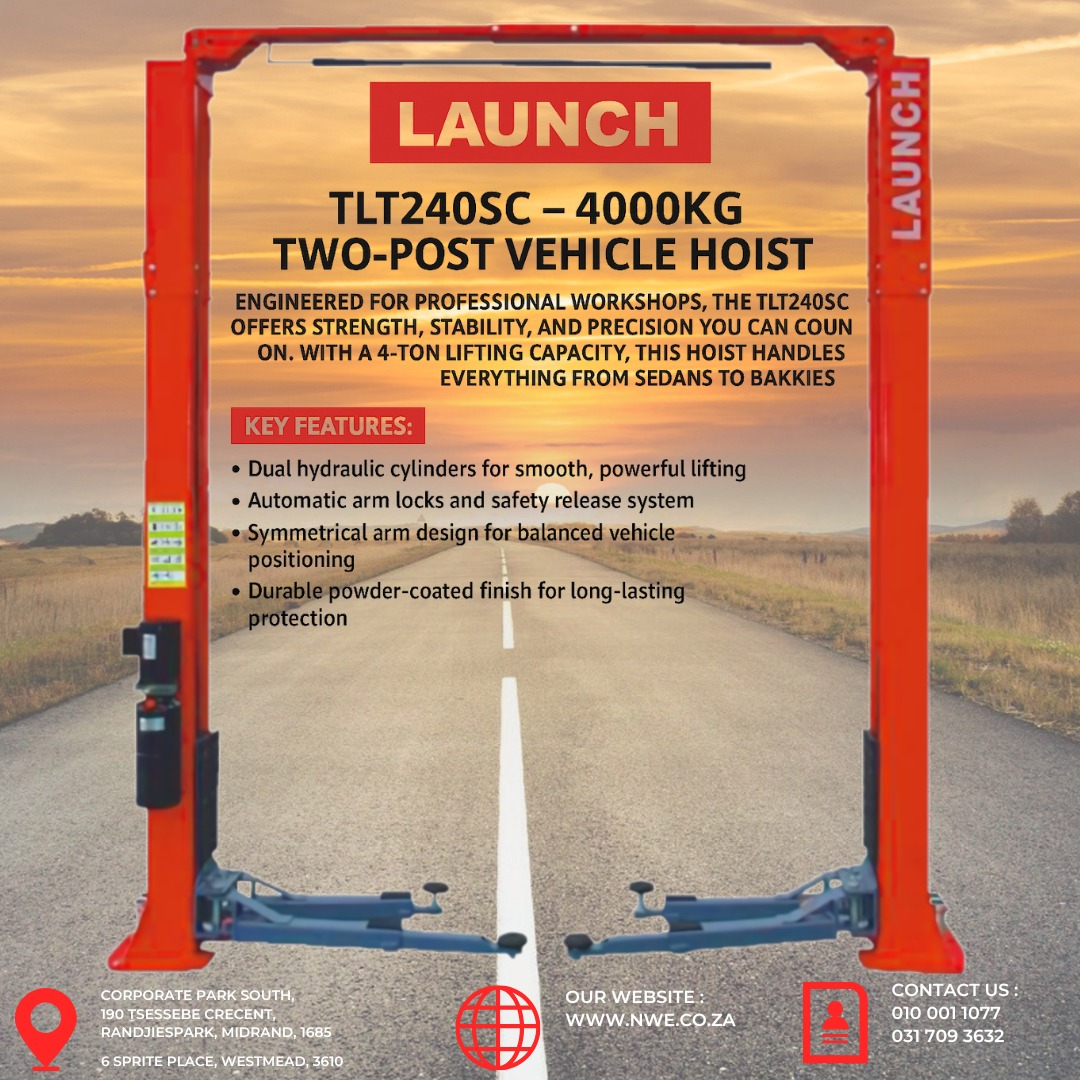 National - 🚗 LAUNCH TLT240SC – 4000KG Two-Post Vehicle Hoist Engineered ...