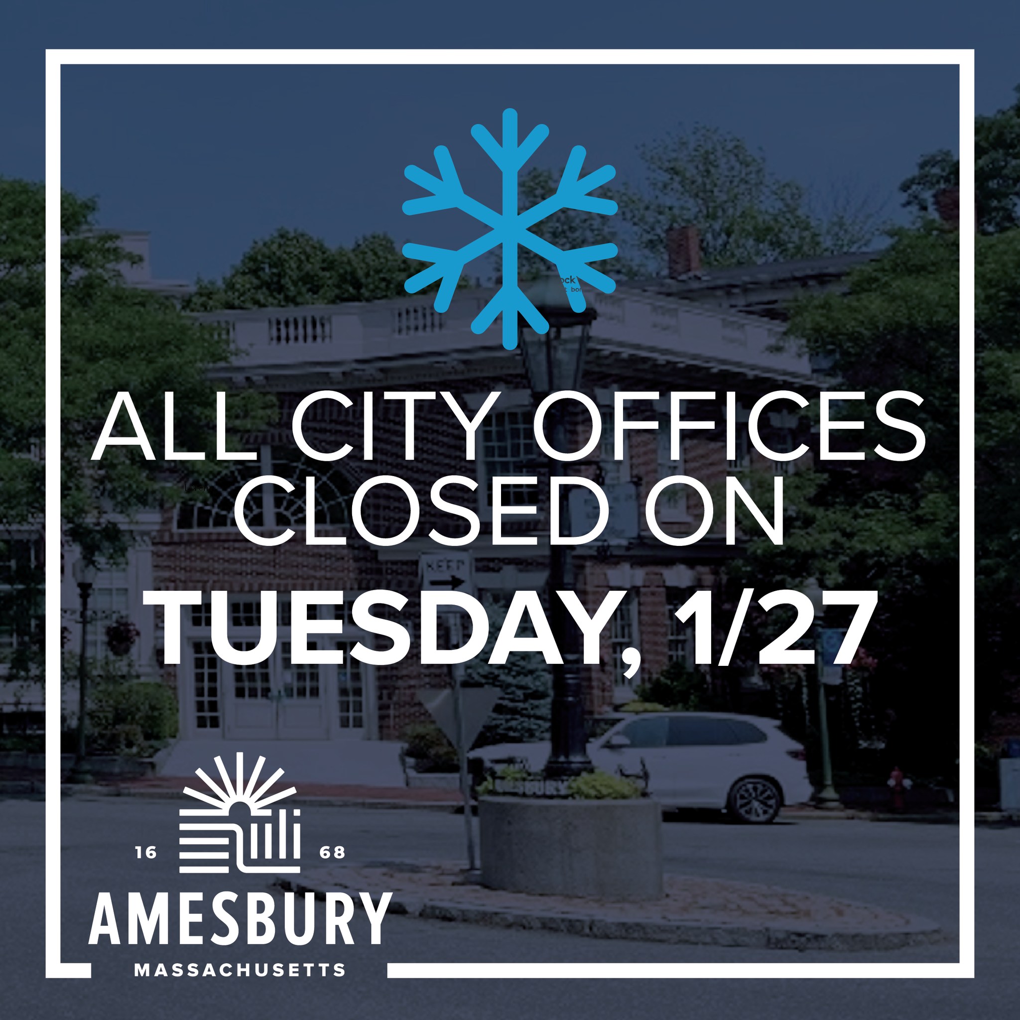 All city offices and the public library... - City of Amesbury | Facebook