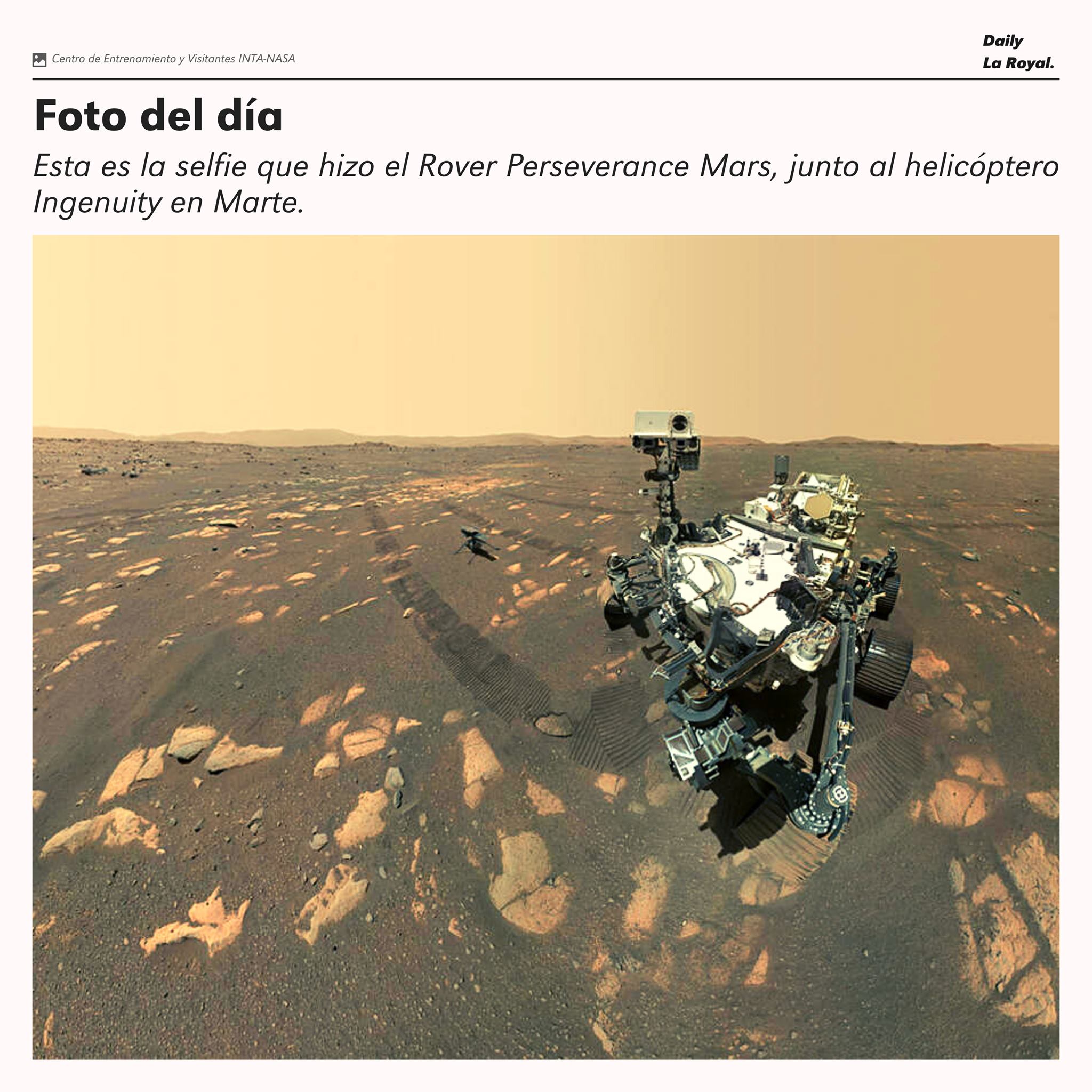 Daily Pics - El Rover Perseverance Mars de la NASA hizo un selfie junto ...