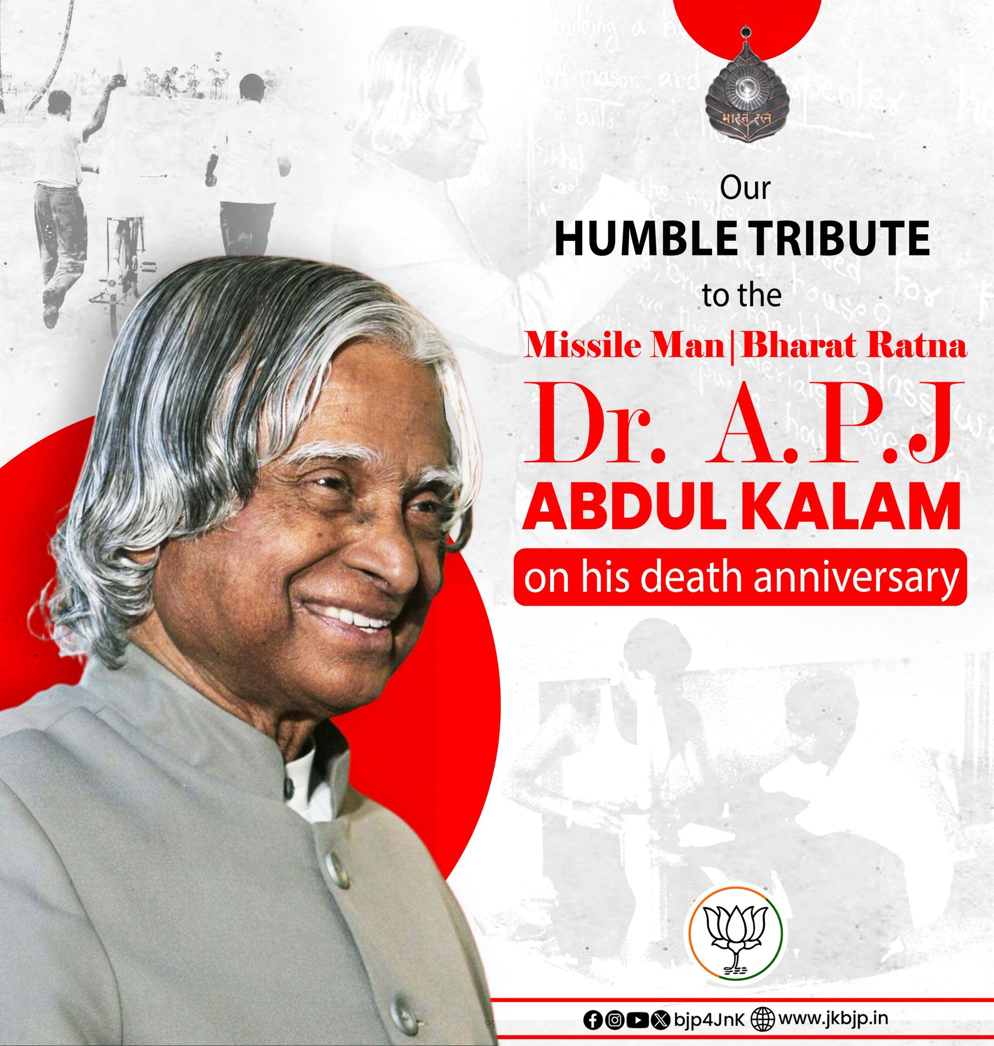 Our Humble Tribute to the Missile... - BJP Jammu & Kashmir | Facebook