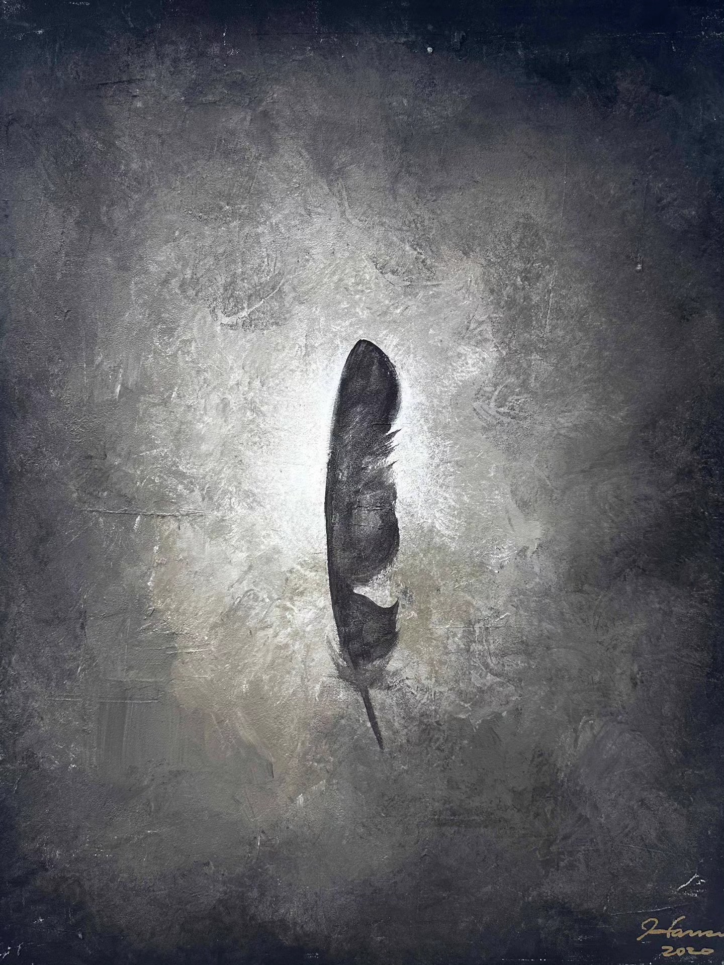 The Wall #002』 ハンセン神谷さんの作品！ 920mm×750mmのベニヤパネル 