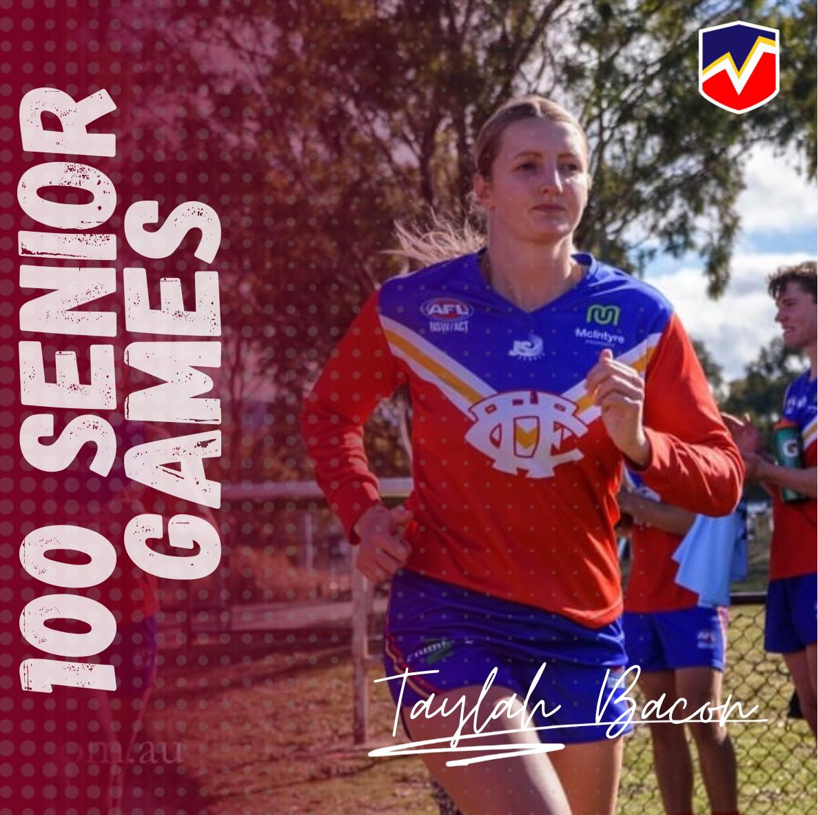 Tuggeranong - Congratulations Taylah on 100 senior games! 🏉🤩 Taylah is ...