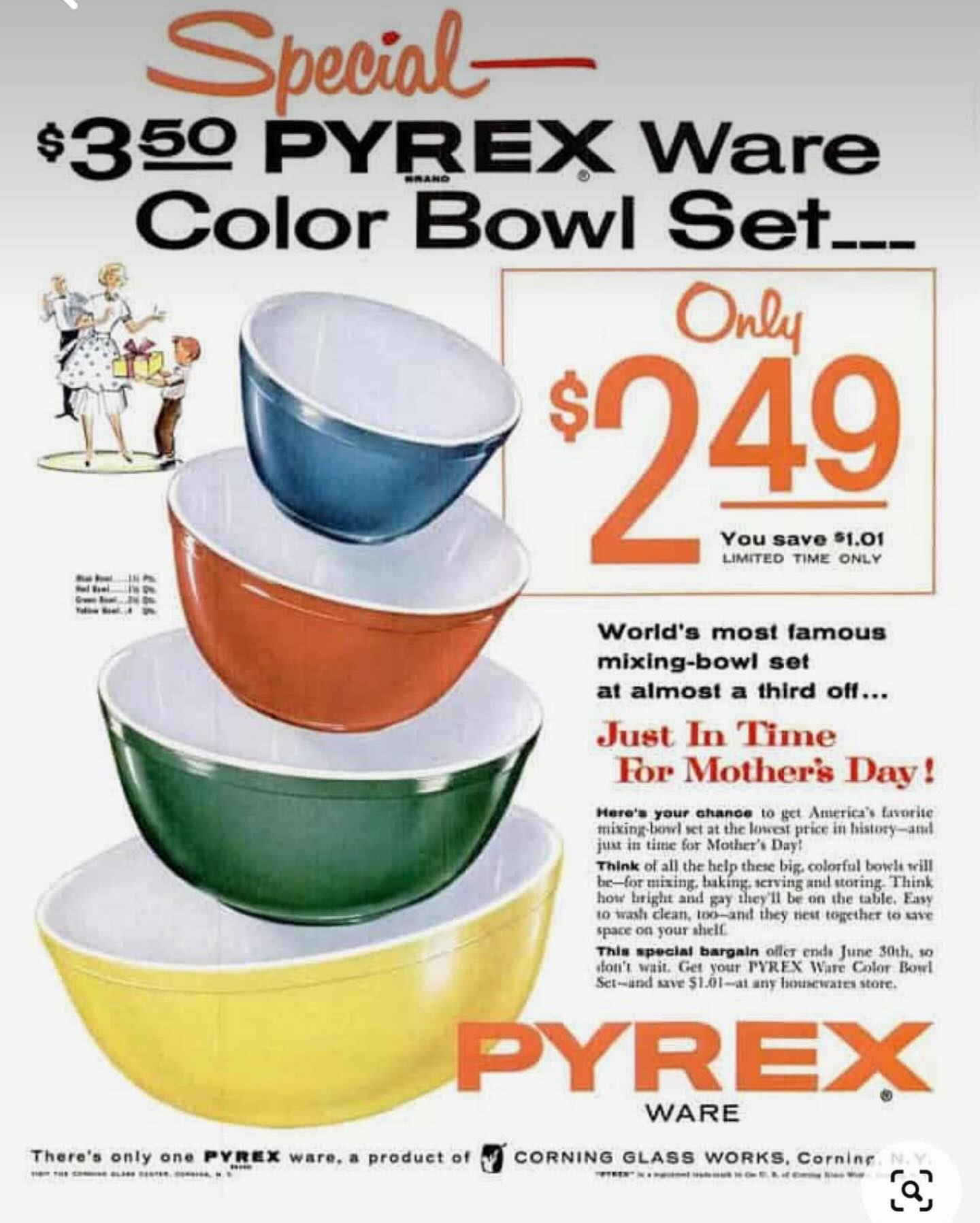 Part-Time - VINTAGE LESSON 101: Let’s talk about Pyrex glass! Pyrex is ...