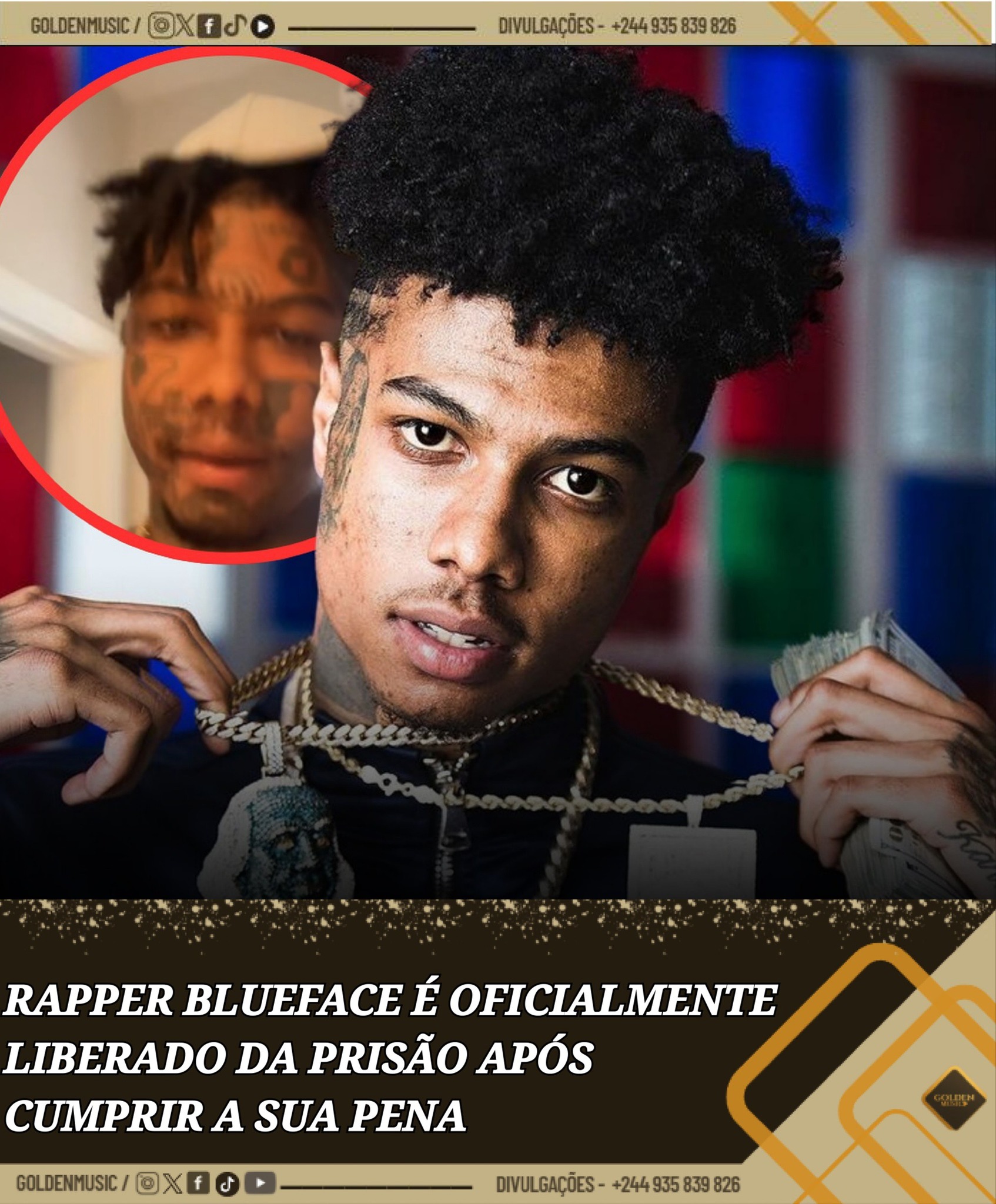 Golden - 🚨 O rapper Blueface foi oficialmente liberado da prisão neste ...