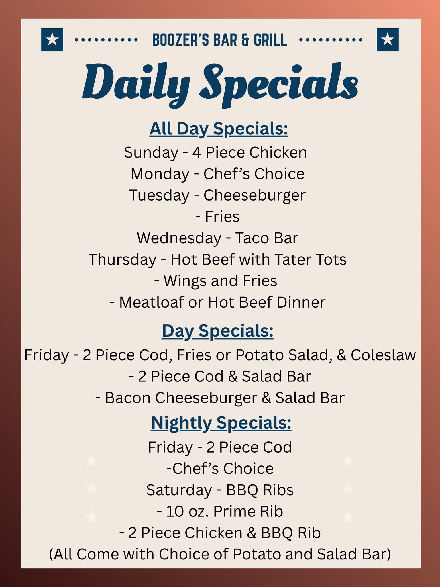 Boozer's Bar & Grill | Dorchester WI