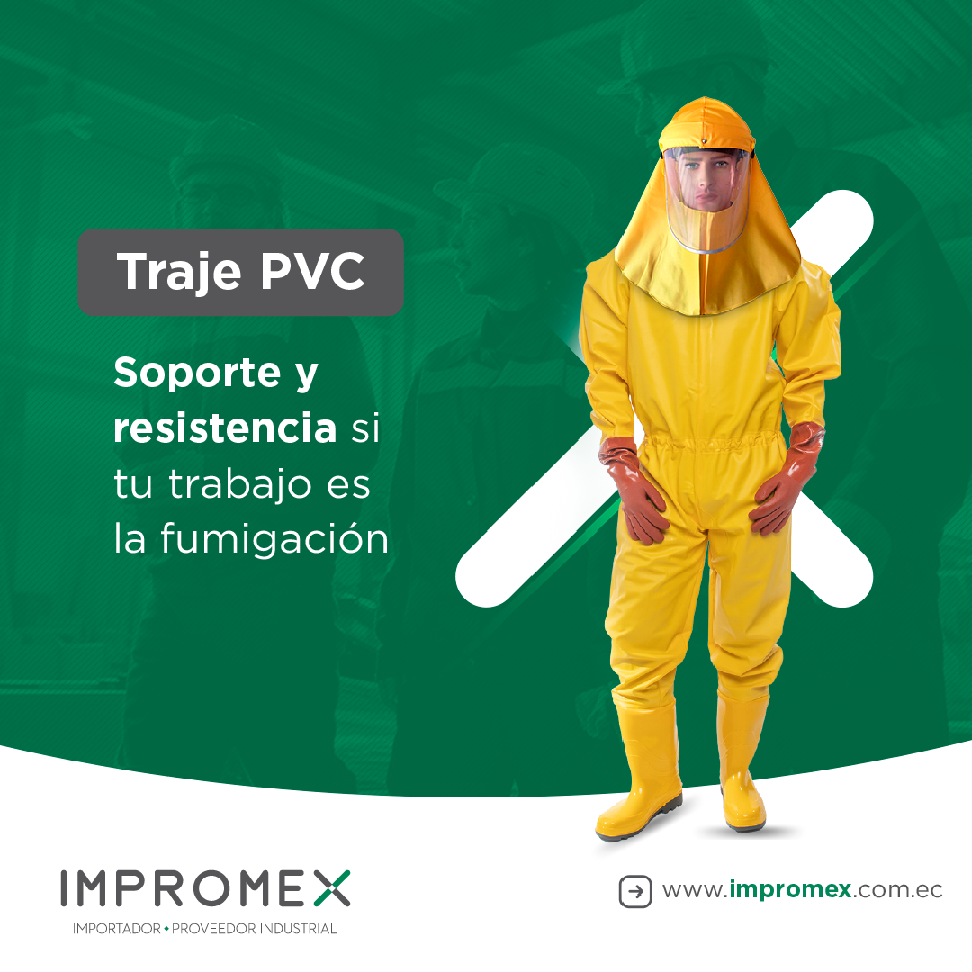 fumigación traje de pvc