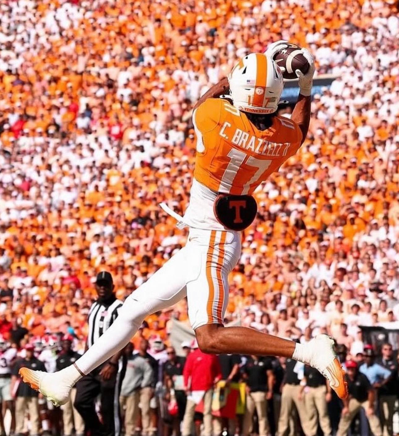 Chris Brazzell against Georgia. -6 catches -177 yards -3