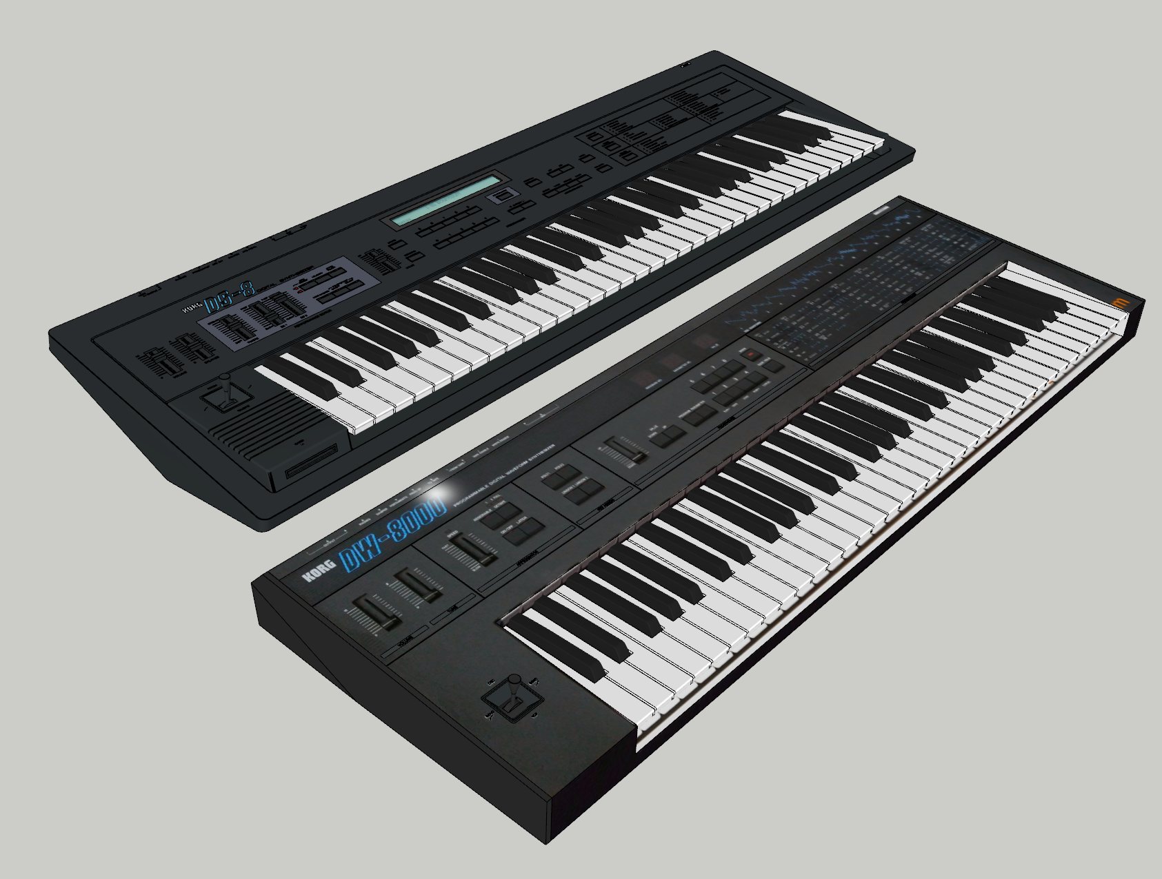 Restored Korg DS-8 synthesizer