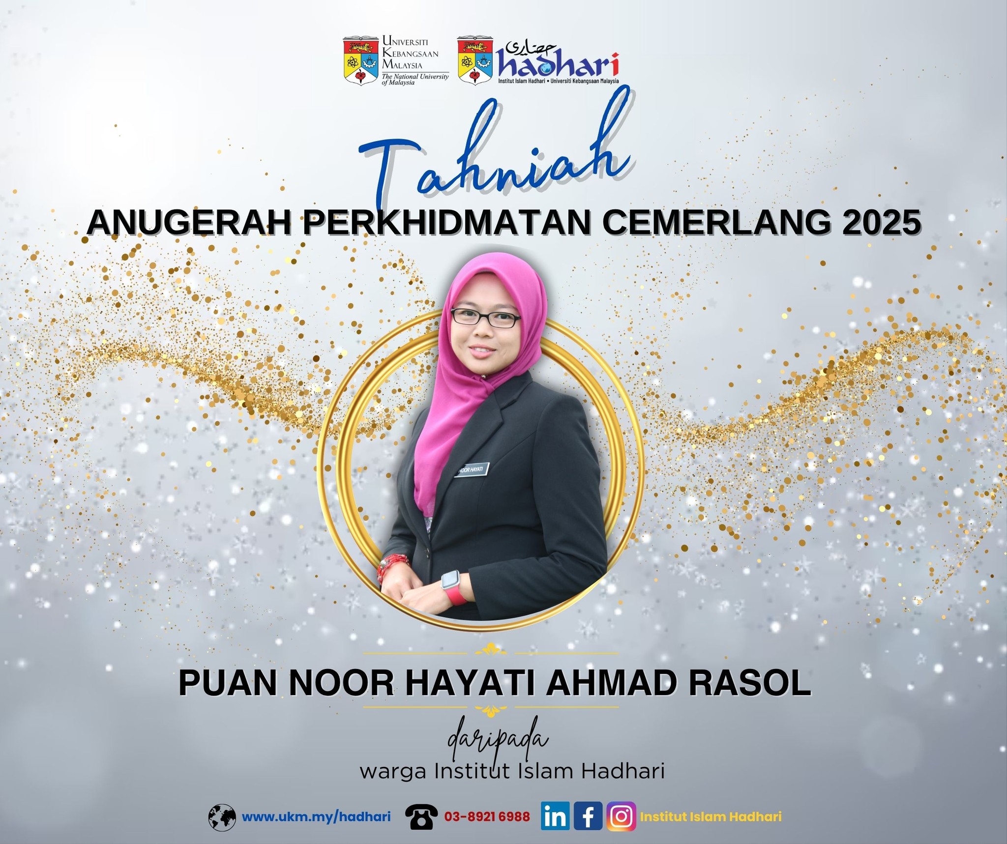 Tahniah dan syabas diucapkan... - Institut Islam Hadhari, UKM | Facebook