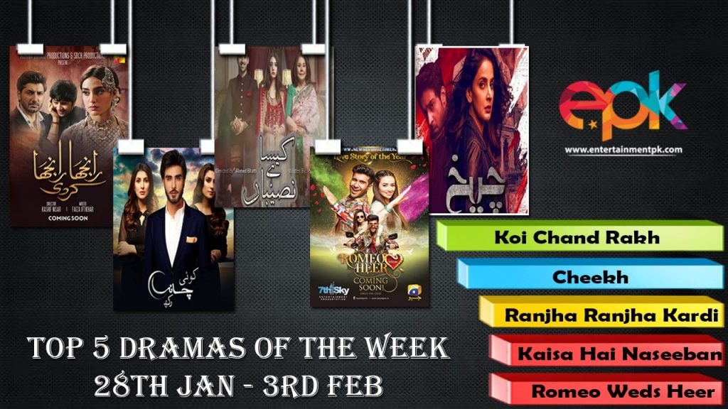 Top 5 dramas of the week... - All About Pakistani Dramas | Facebook
