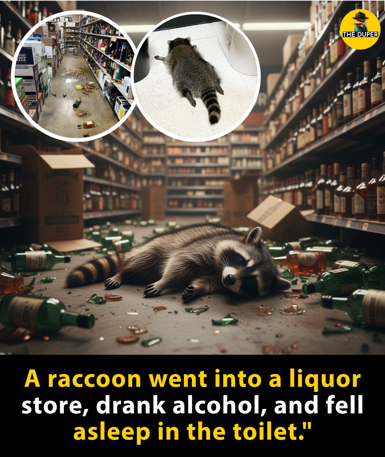 Ironic - A liquor store employee in Virginia was startled to discover ...