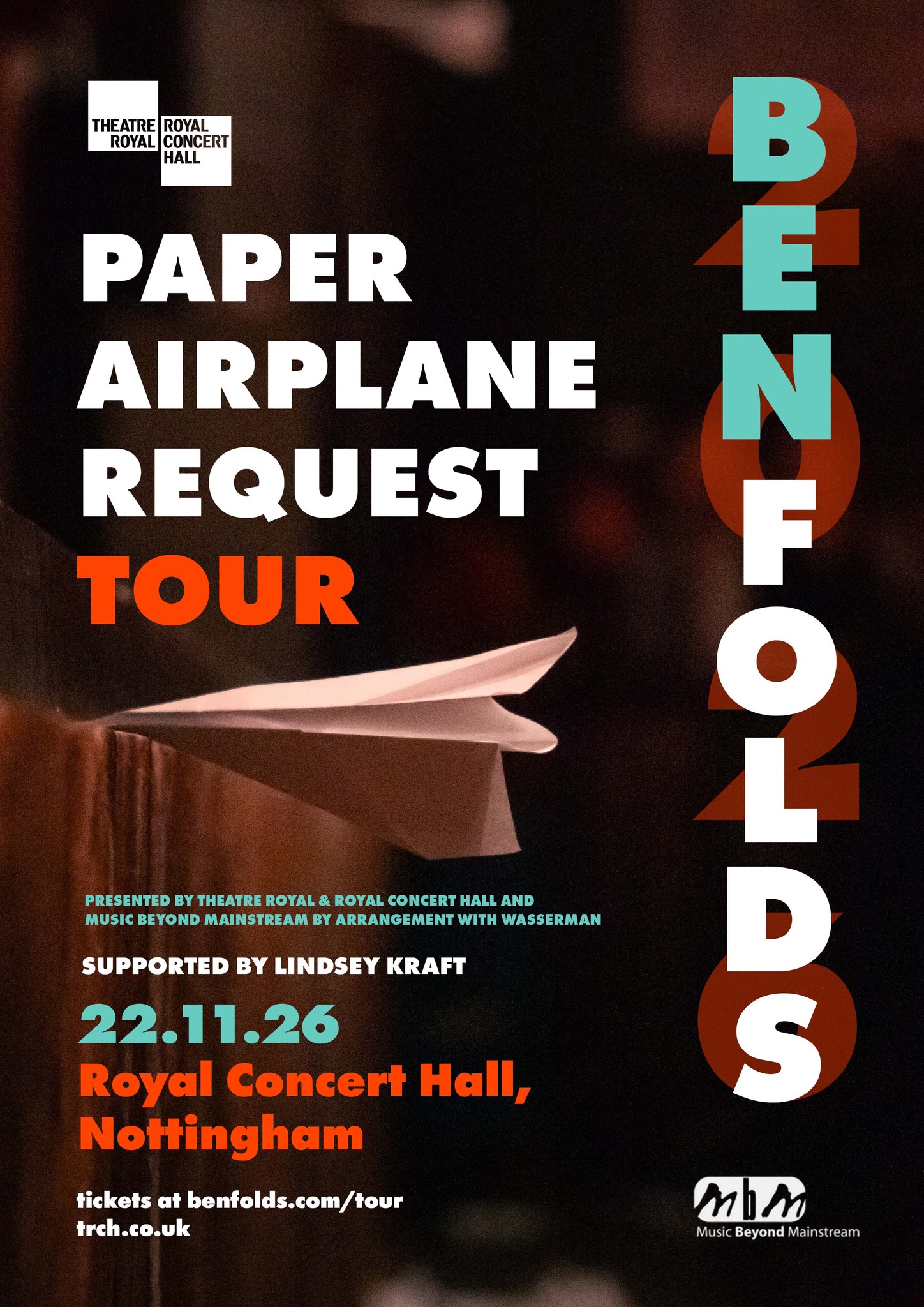 Theatre - NEW: Ben Folds Paper Airplane Request Tour ️ Get ready for a ...