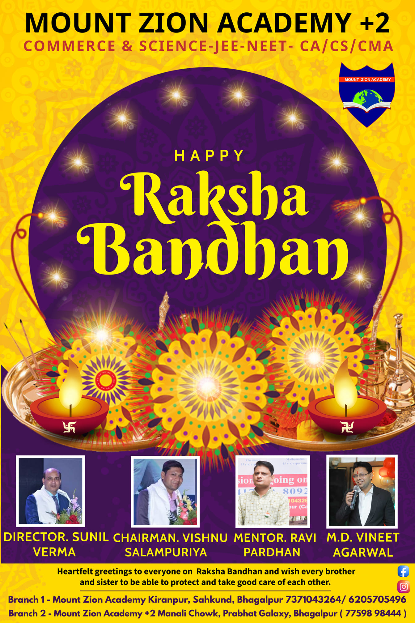Happy Raksha Bandhan Let Raksha... - MOUNT ZION ACADEMY | Facebook