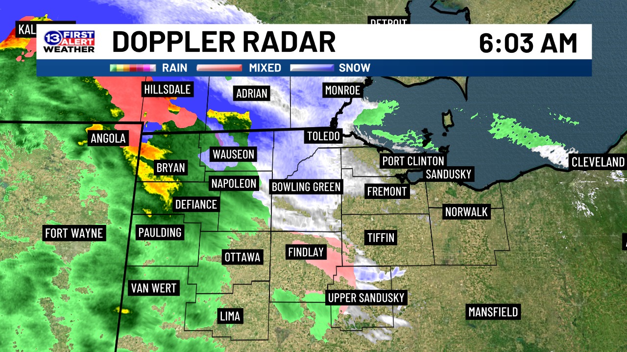 13abc - A mix of snow and sleet is starting to develop in the northwest ...