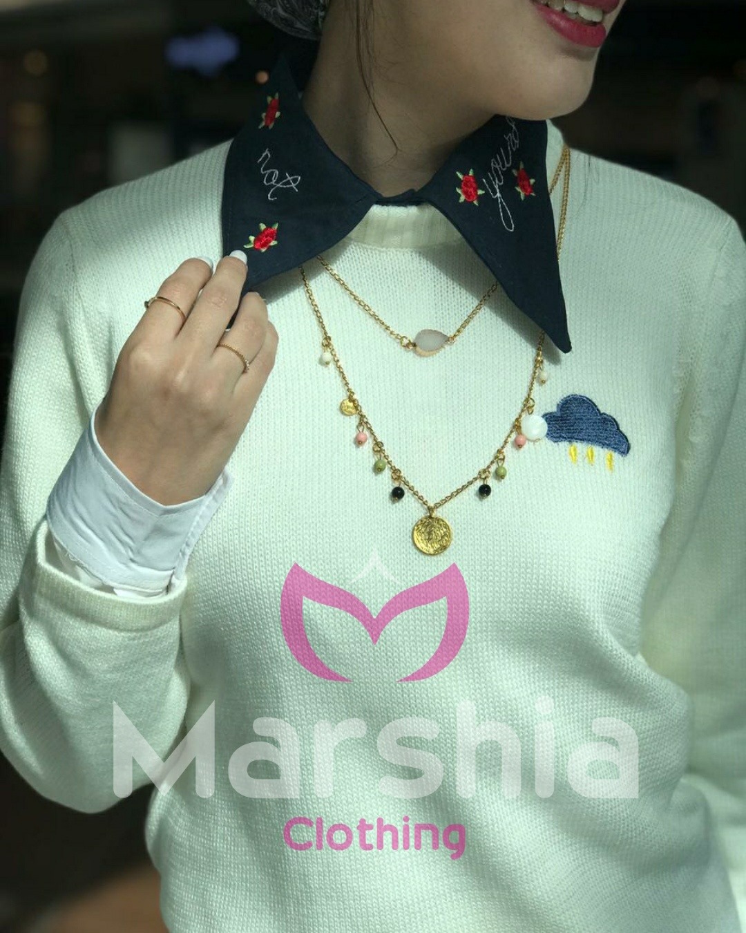 Marshia - شيميز بفكرة جديدة 😉🔥 ب 3 ياقات بتتغير 