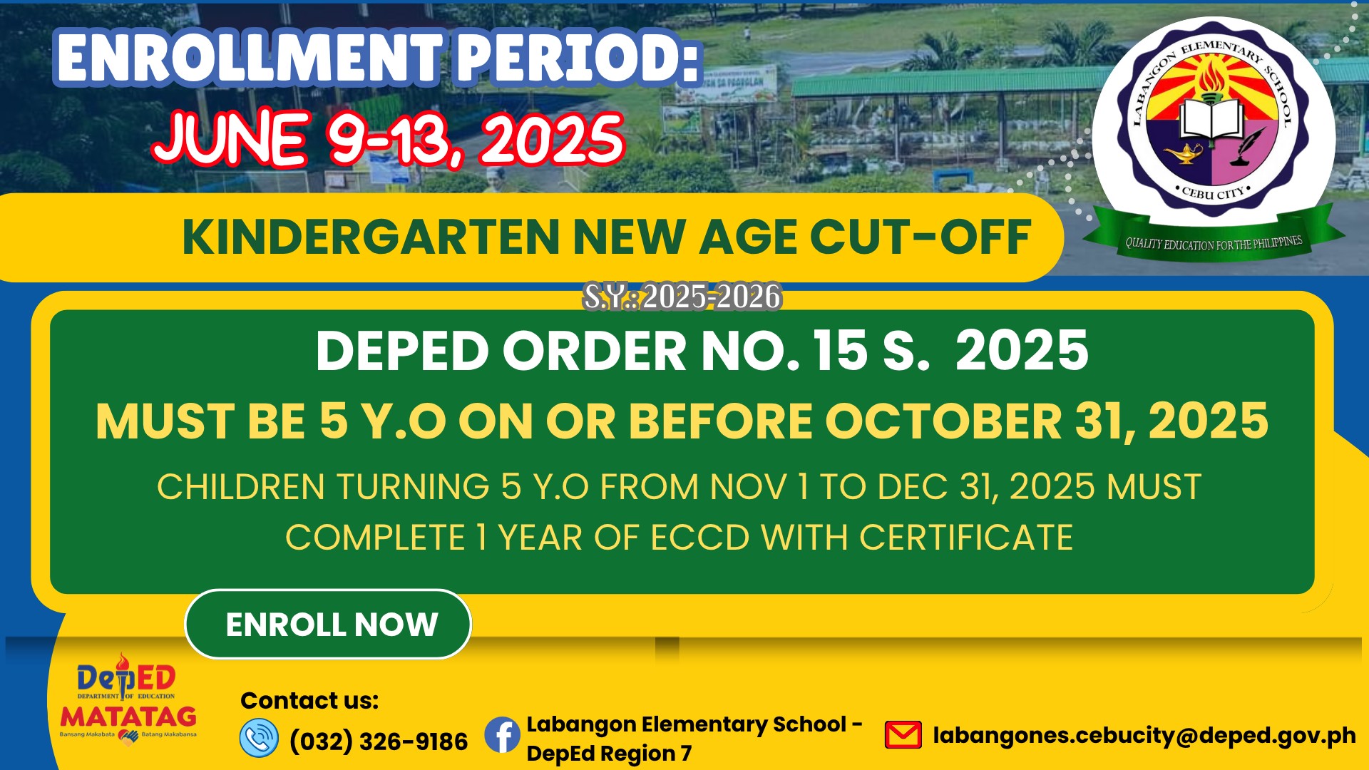 Labangon - 🔔 KINDER UPDATES 🔔 📚 As per DepEd Order No. 15, s. 2025 🧒 ...