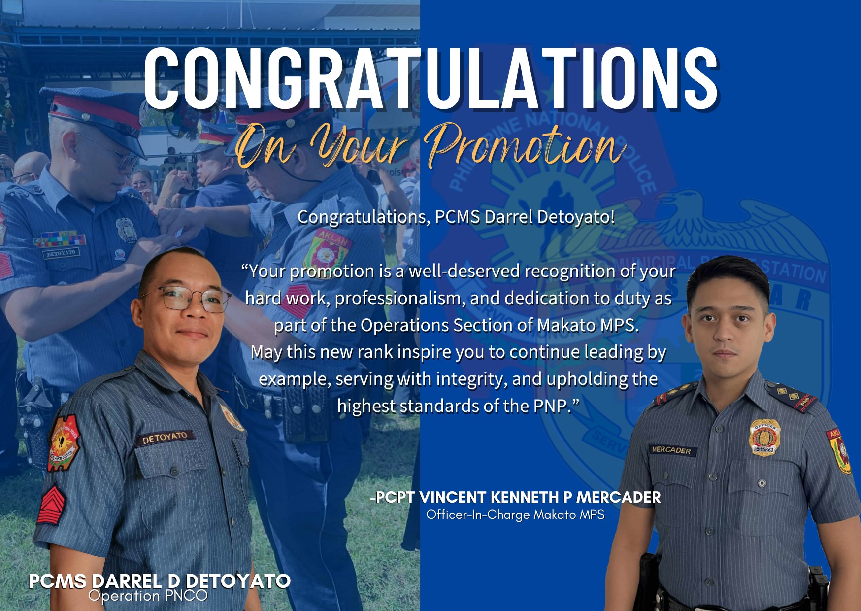 Makato - Your Makato MPS Family is proud of you! 💙👏 Congratulations ...