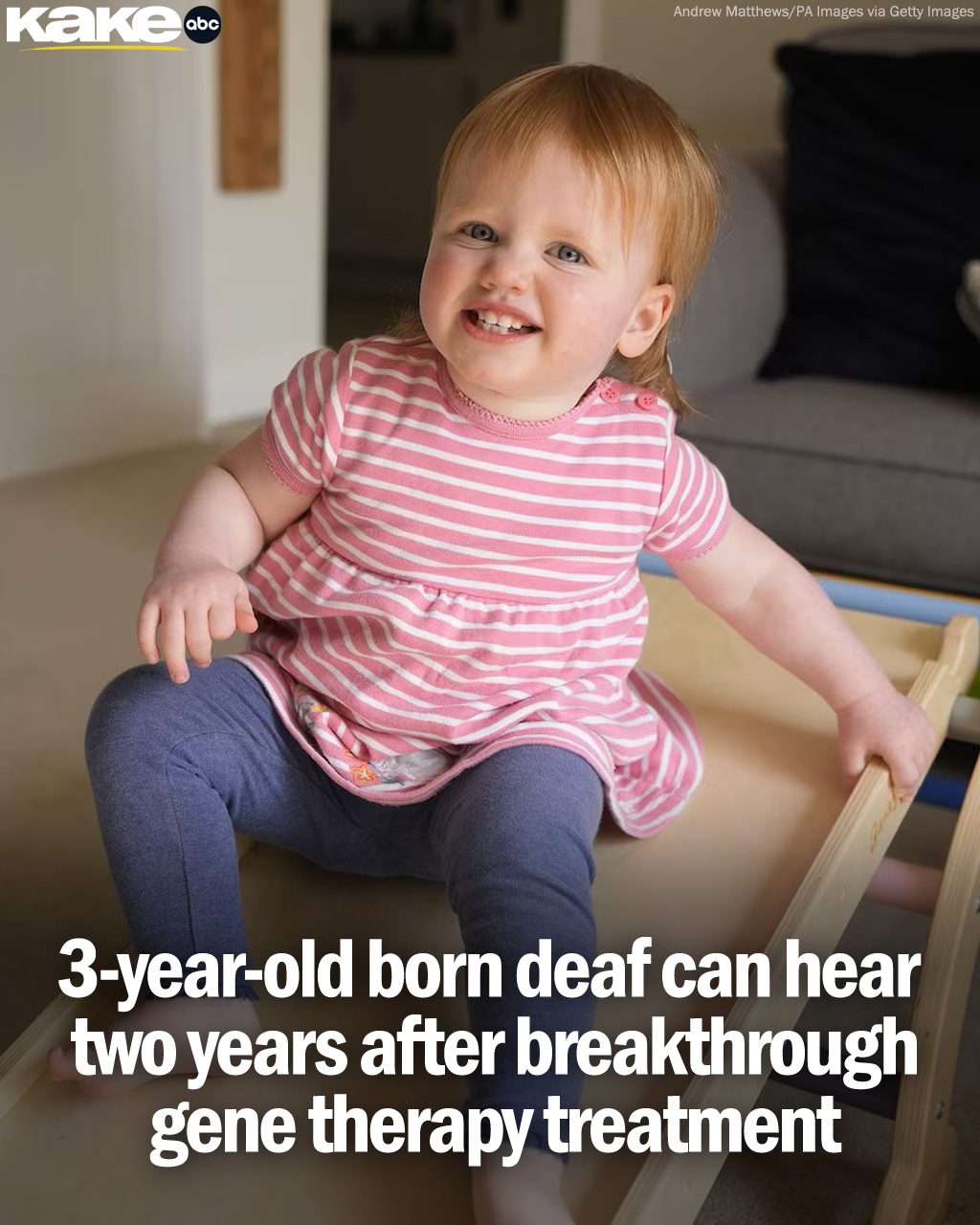 KAKE - A 3-year-old girl who underwent a breakthrough gene therapy ...