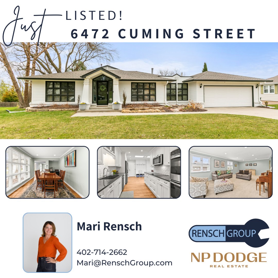 Rensch - 🫶New Listing in Midtown Omaha! 🫶 📍 6472 Cuming Street ...