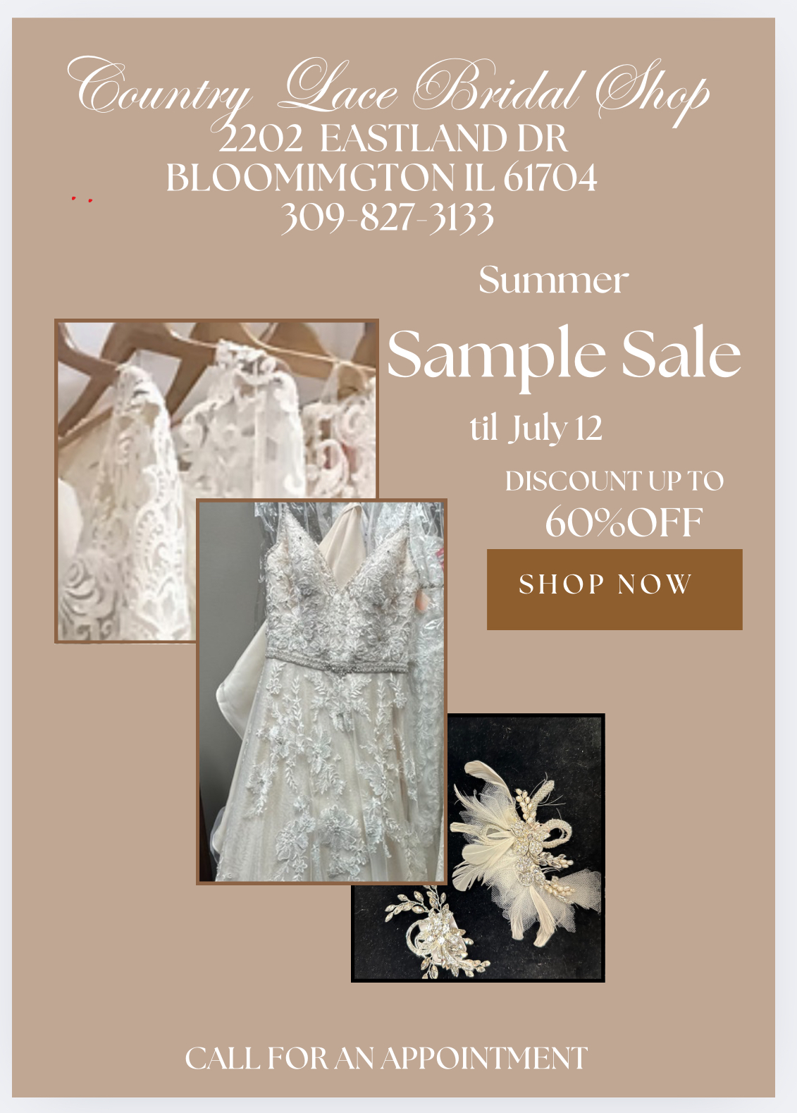 bridesmaid dresses bloomington il Country Lace Bridal Shop Breakfast at Tiffany's – 1920 evening dress garden ceremonies Woman Hair & Skin Color:Light