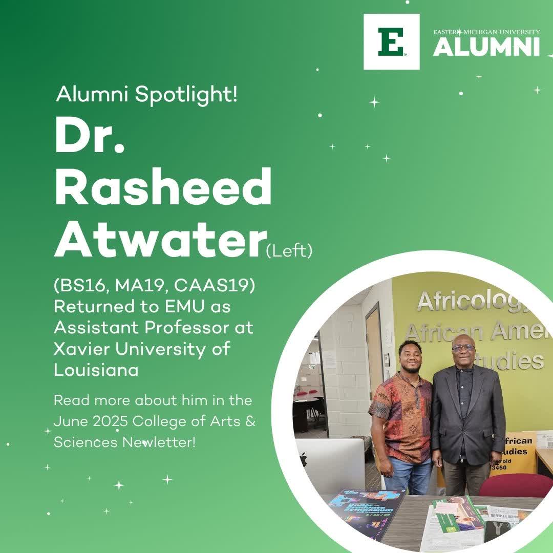 Welcome back, Dr.... - Eastern Michigan University Alumni | Facebook