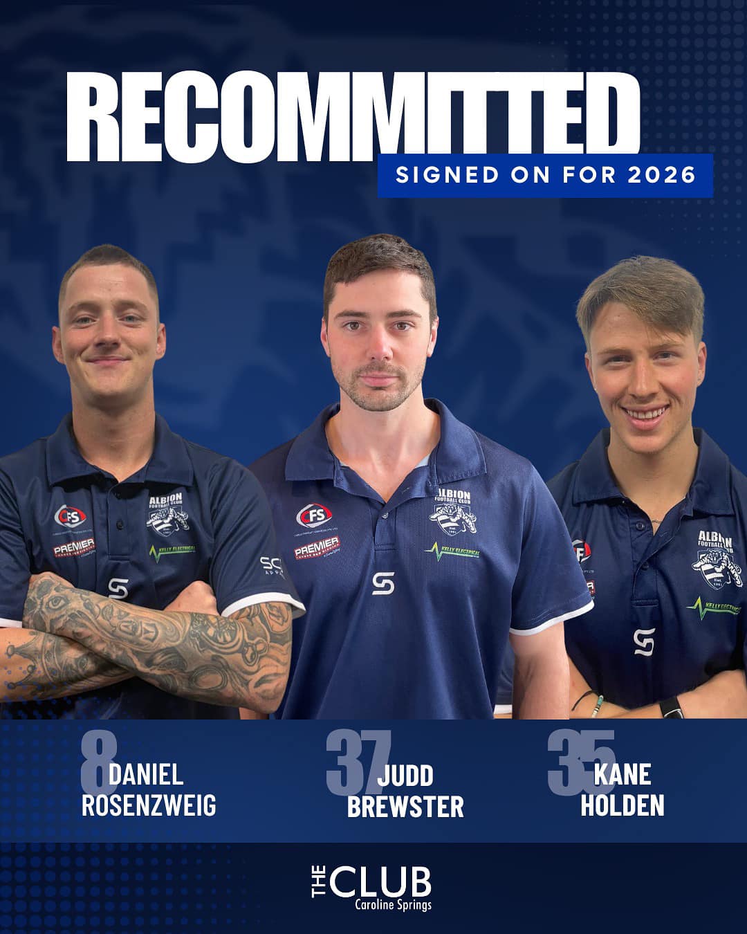 RECOMMITTED FOR 2026 💙🤍 We’re... - Albion Football Club | Facebook