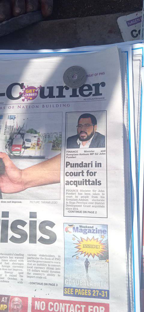Long serving Politician in PNG. What a shame! Nothing has done in his electorate as An elected MP in parliament for 25 plus years. What have you done with DSIP funds.?? People