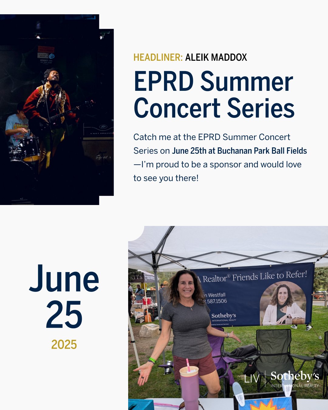 Lynn - 🎶 Proud to sponsor the EPRD Summer Concert Series on June 25th ...