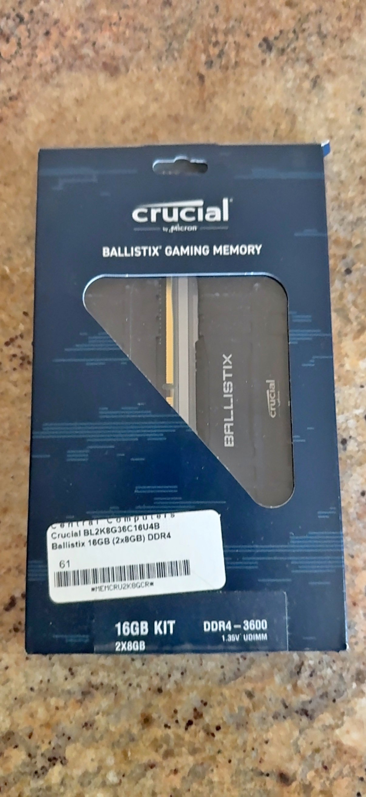 New and used Crucial-ballistix-64gb-2-32gb-ddr4-3600-cl16 for sale 