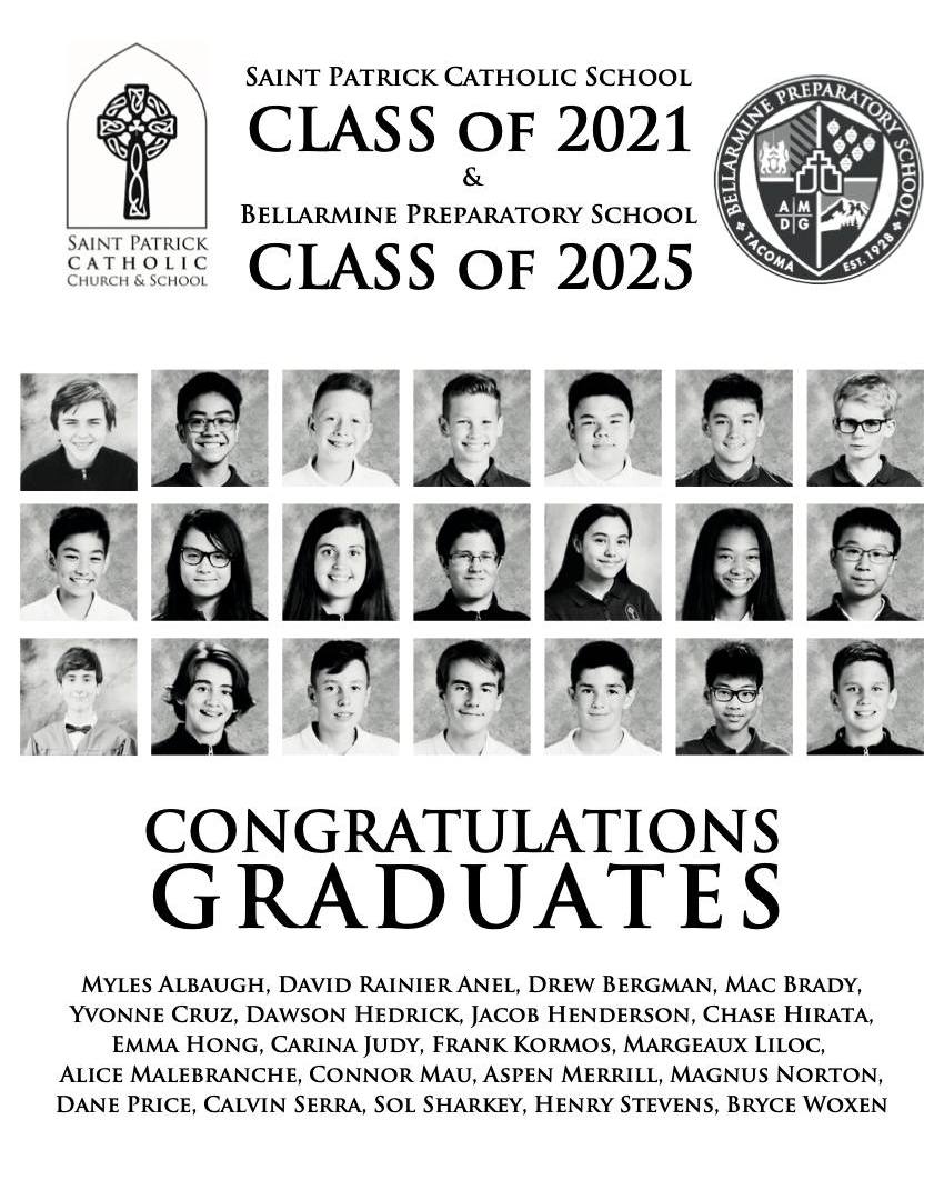 Saint - To the Shamrock Class of 2021—now the Bellarmine Preparatory ...
