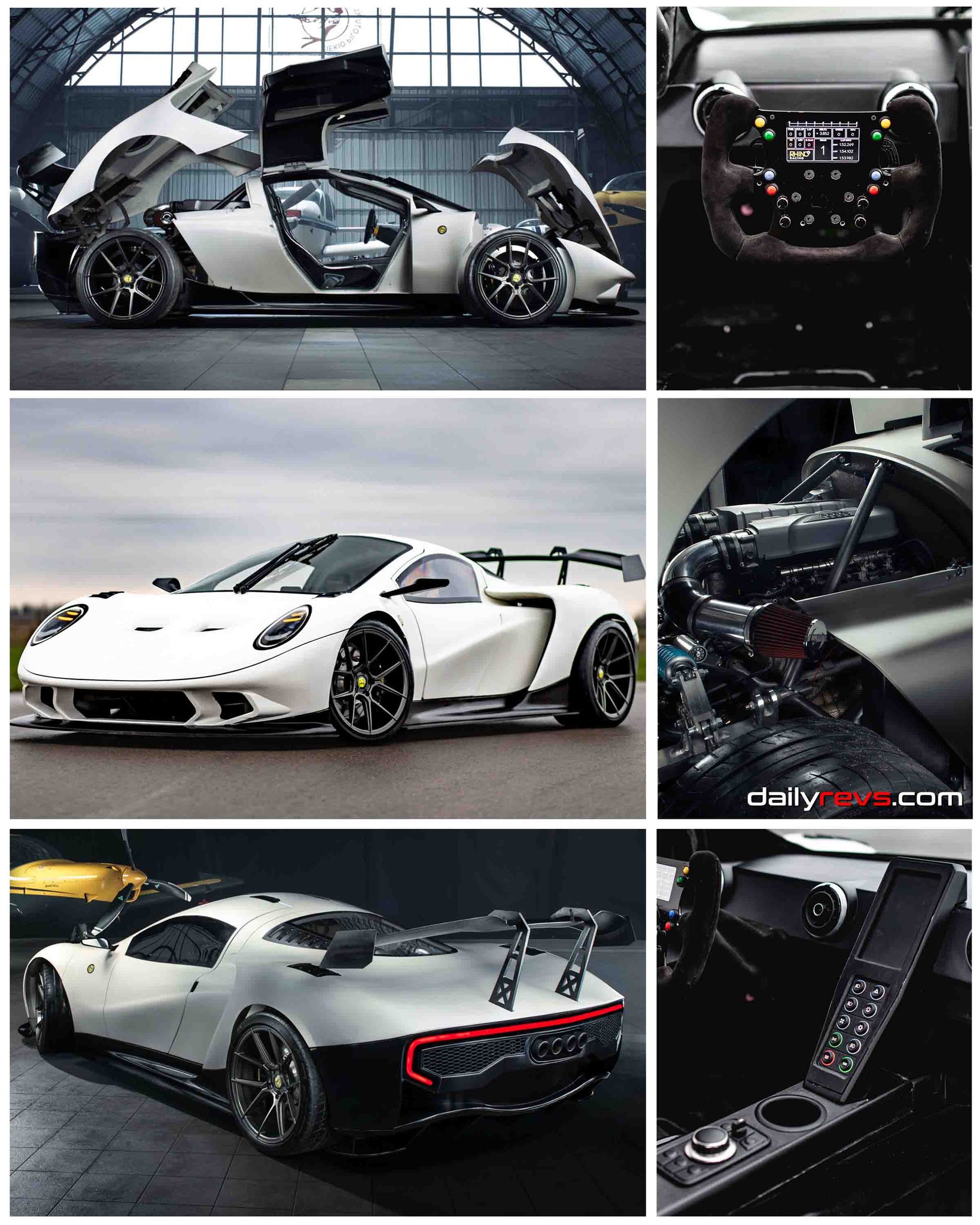 The T-Rex RR utilizes a 208-hp Kawasaki engine and a Formula 1