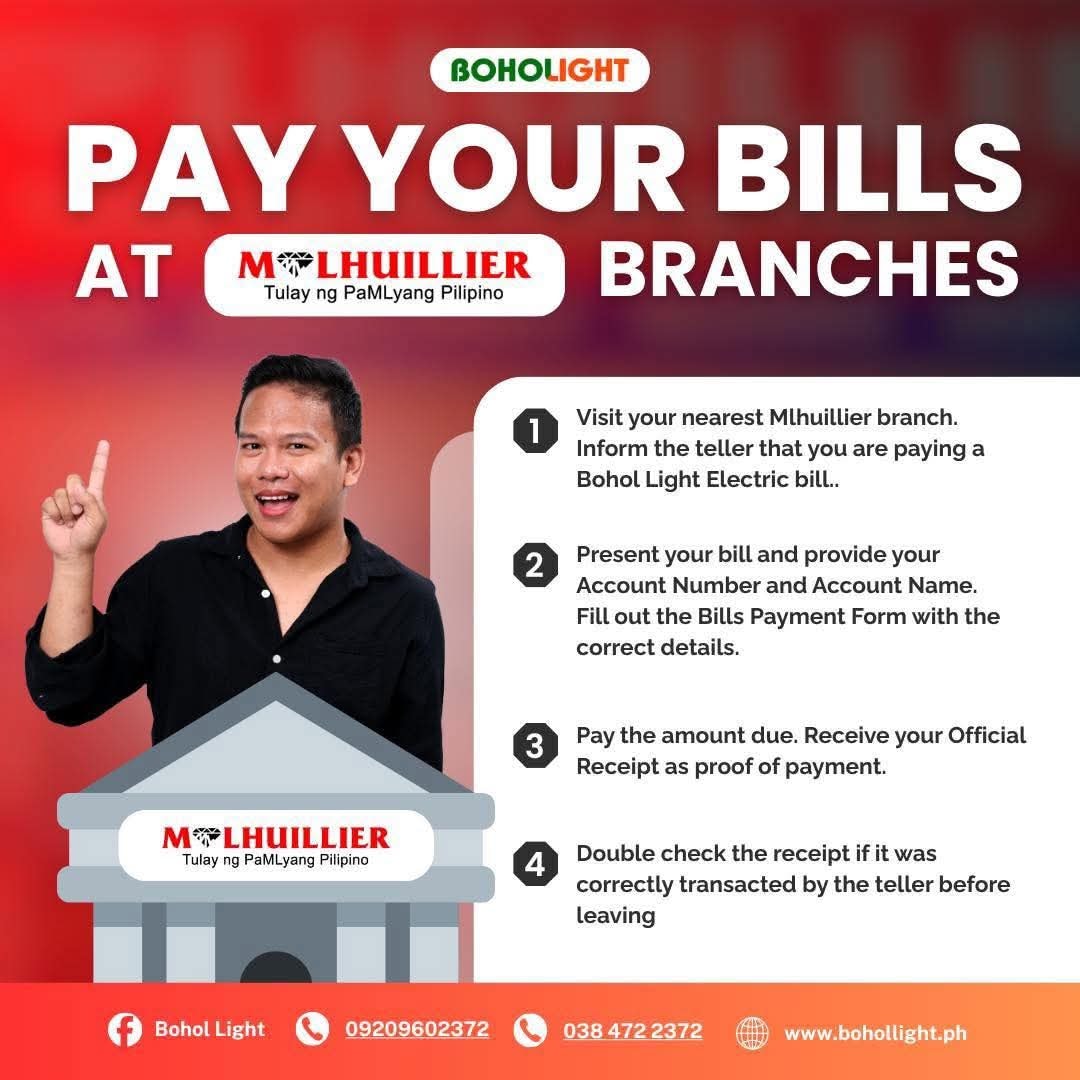 DYTR Bohol - PAY NOW VIA BOHOL LIGHT TPCA Want to pay... | Facebook