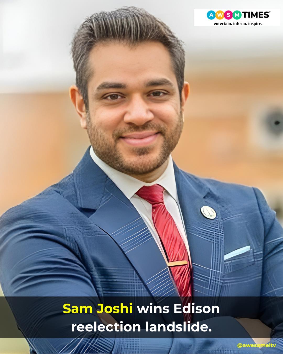 Awesome TV - Power move in Edison! 🔥 Mayor Sam Joshi... | Facebook