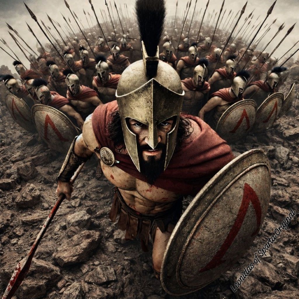Leonidas - 1st post for 2026 with a powerful image of our brave King ...