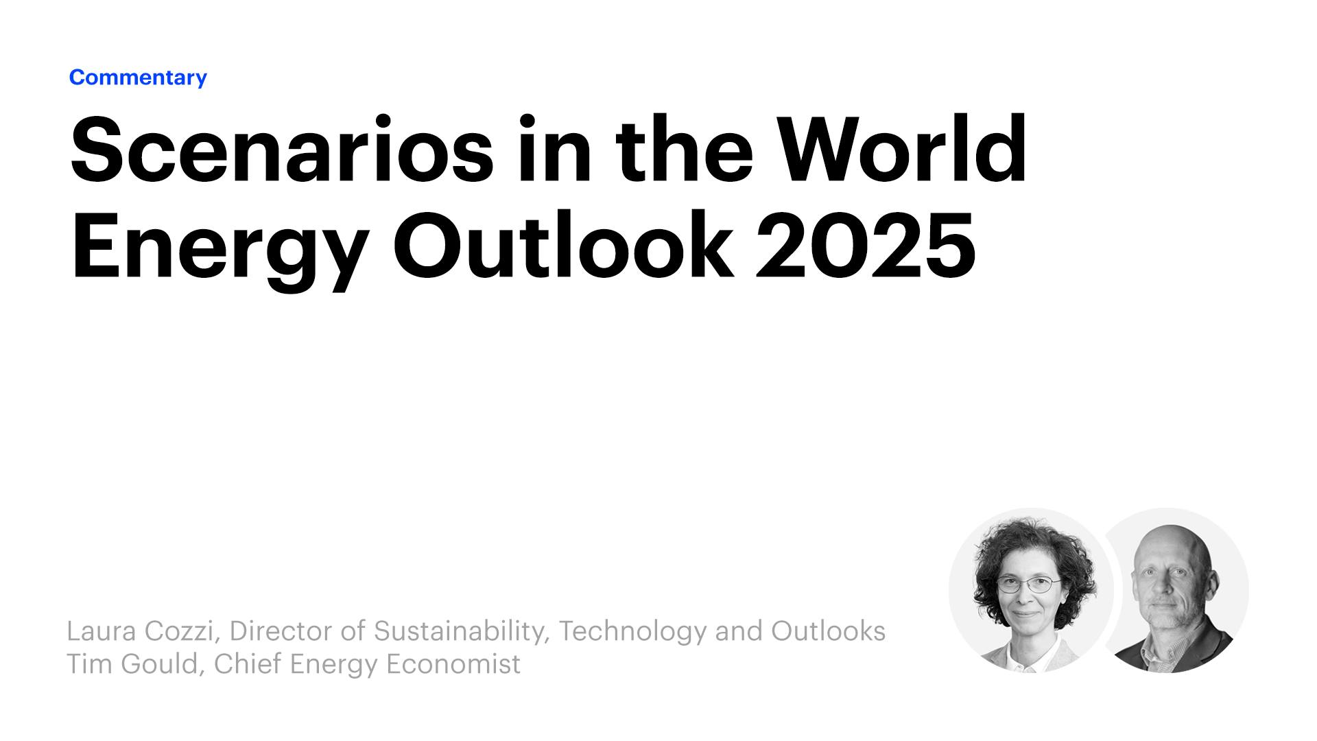International - Ahead of release of World Energy Outlook 2025 next week ...