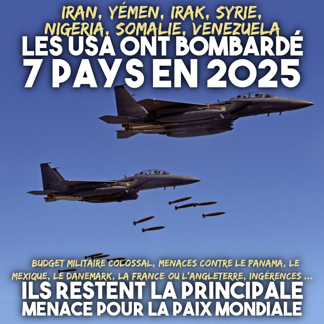 Contre - LES USA ONT BOMBARDÉ SEPT PAYS CETTE ANNÉE, ET RESTENT LA ...