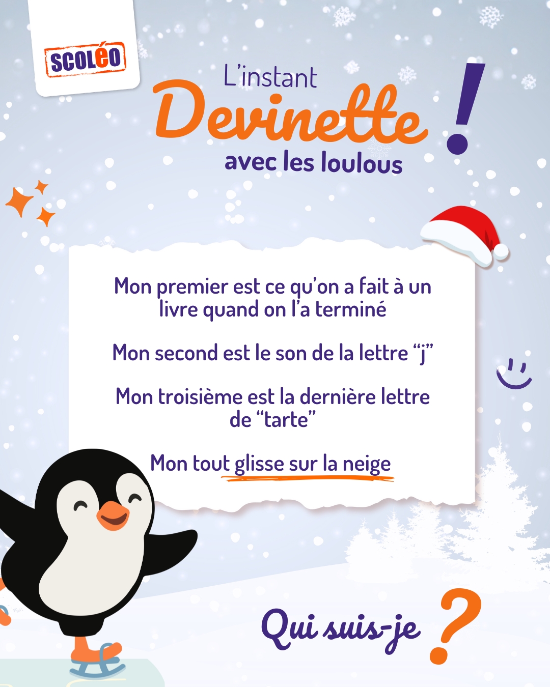 Scoleo - L'instant devinette avec vos loulous ! 🎅 