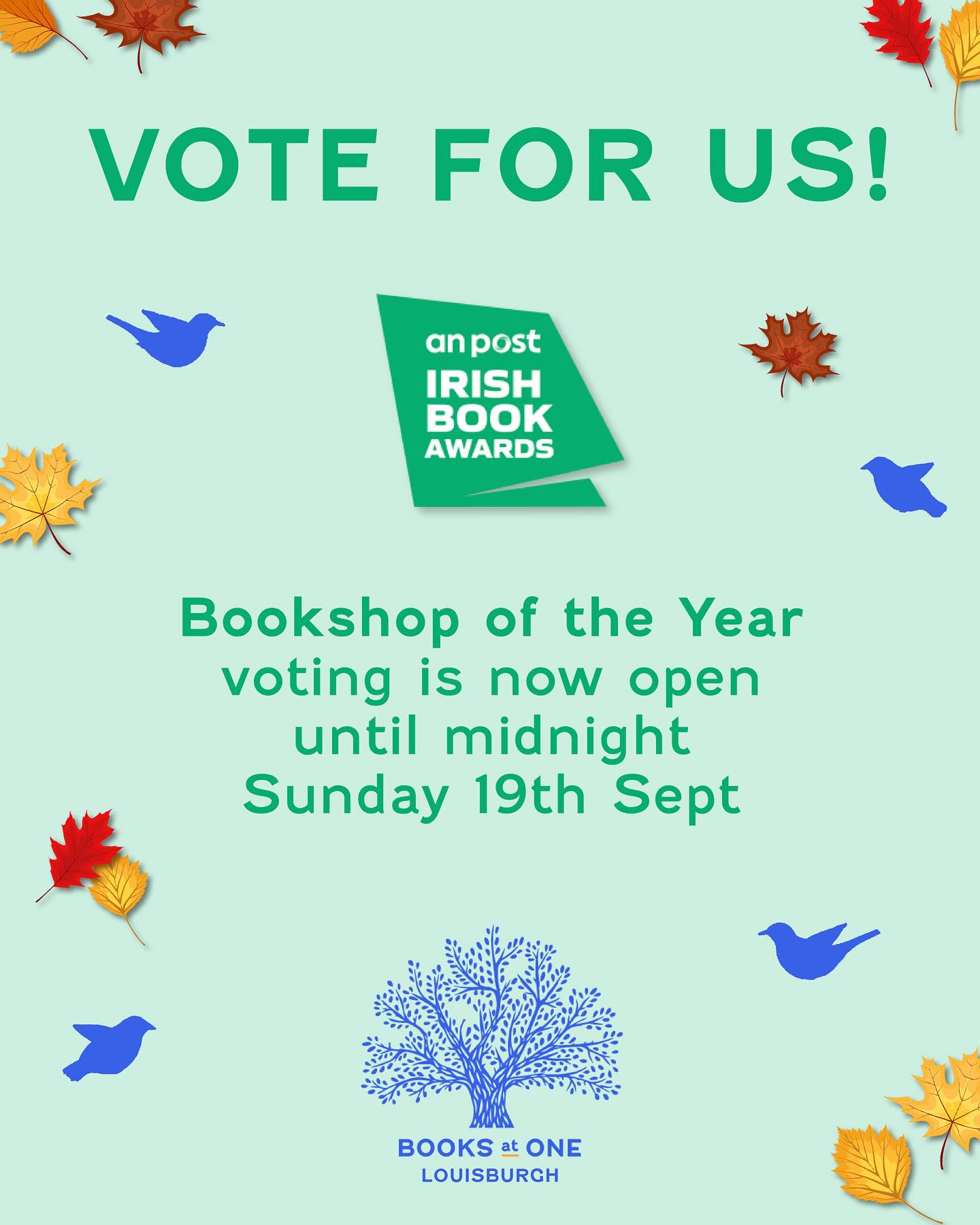 BOOKS - VOTING IS NOW OPEN for An Post Bookshop of the Year 🥳 Head to ...
