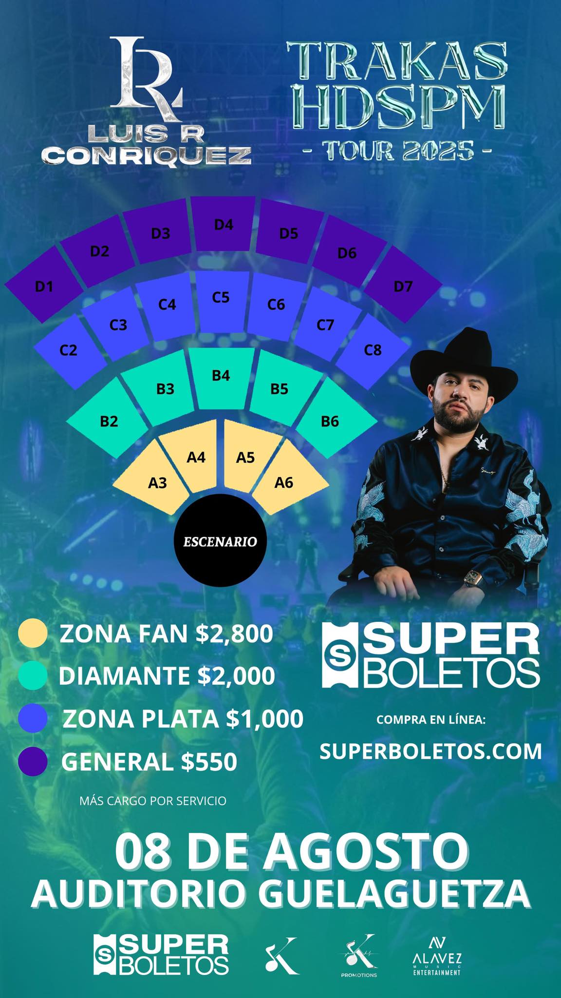 Del - #ConciertosOaxaca🎤 ||👇🏼¡TRAKAS HDSPM! Tour 2025, Luis R Conriquez ...