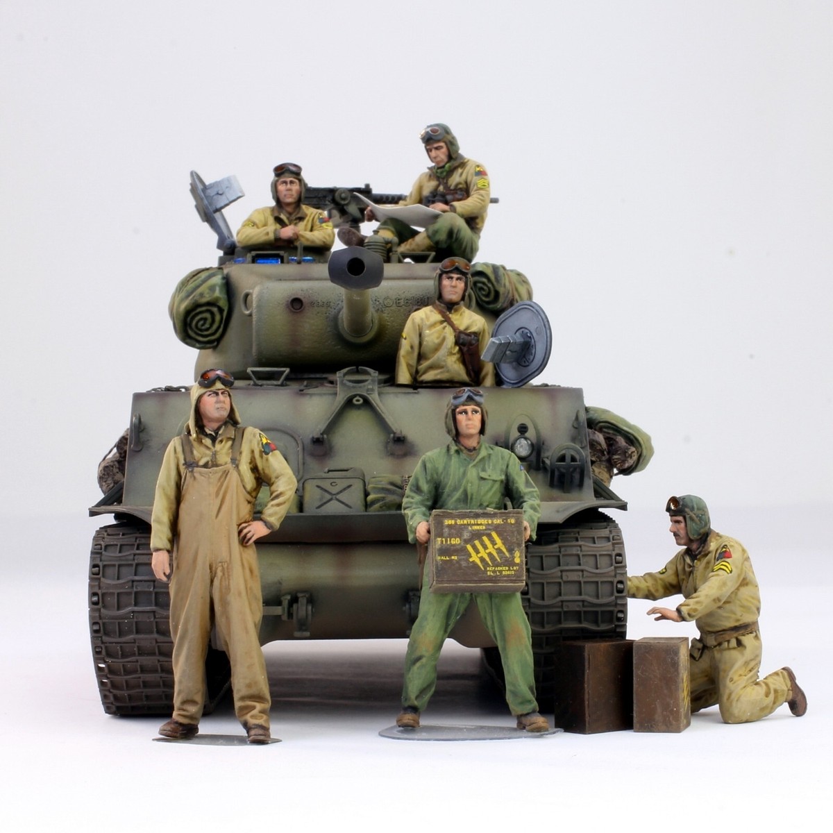 Customized 1:35 WW2 British tank crewman figure