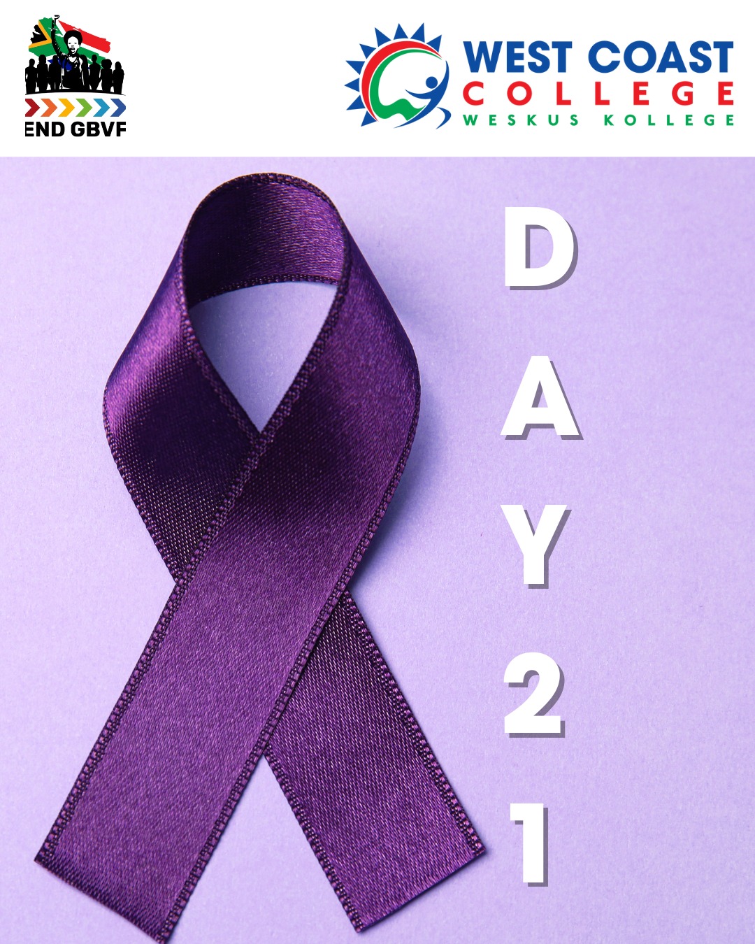 💜 Day 21 |... - West Coast College Institution of Excellence | Facebook