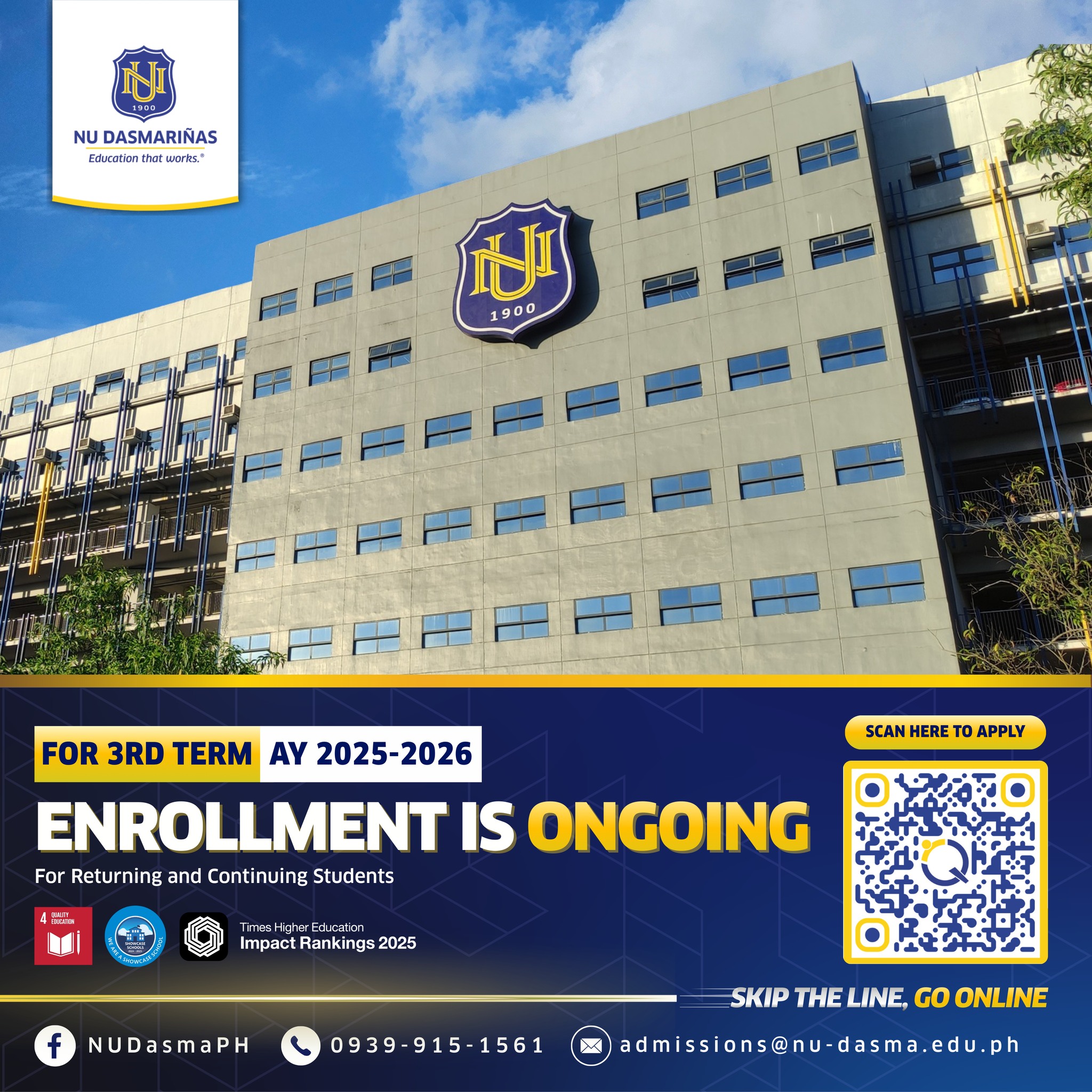 NU - The Enrollment Period for the 3rd Term, AY 2025–2026 starts today ...